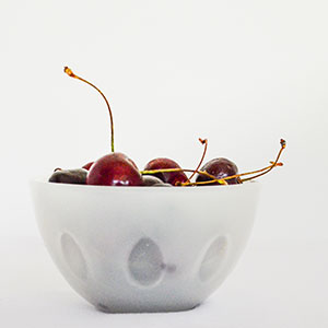 Bow of tart cherries