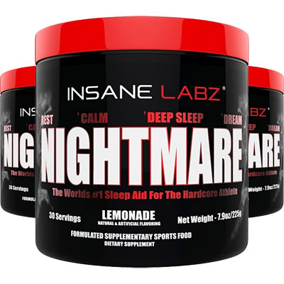 3 Tubs of Insane Labz Nightmare